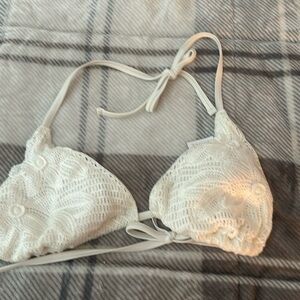white crochet bikini top!